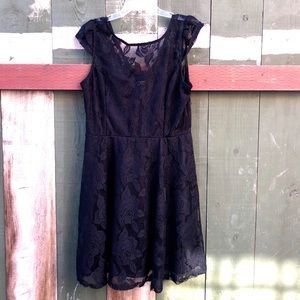 Black Lace Mini Dress